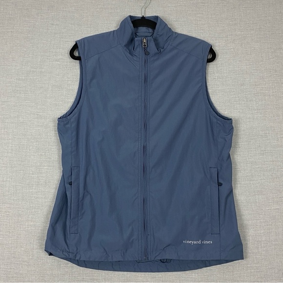 Vineyard Vines Sleeveless Vest Sz Small Steel Blue - Picture 1 of 10